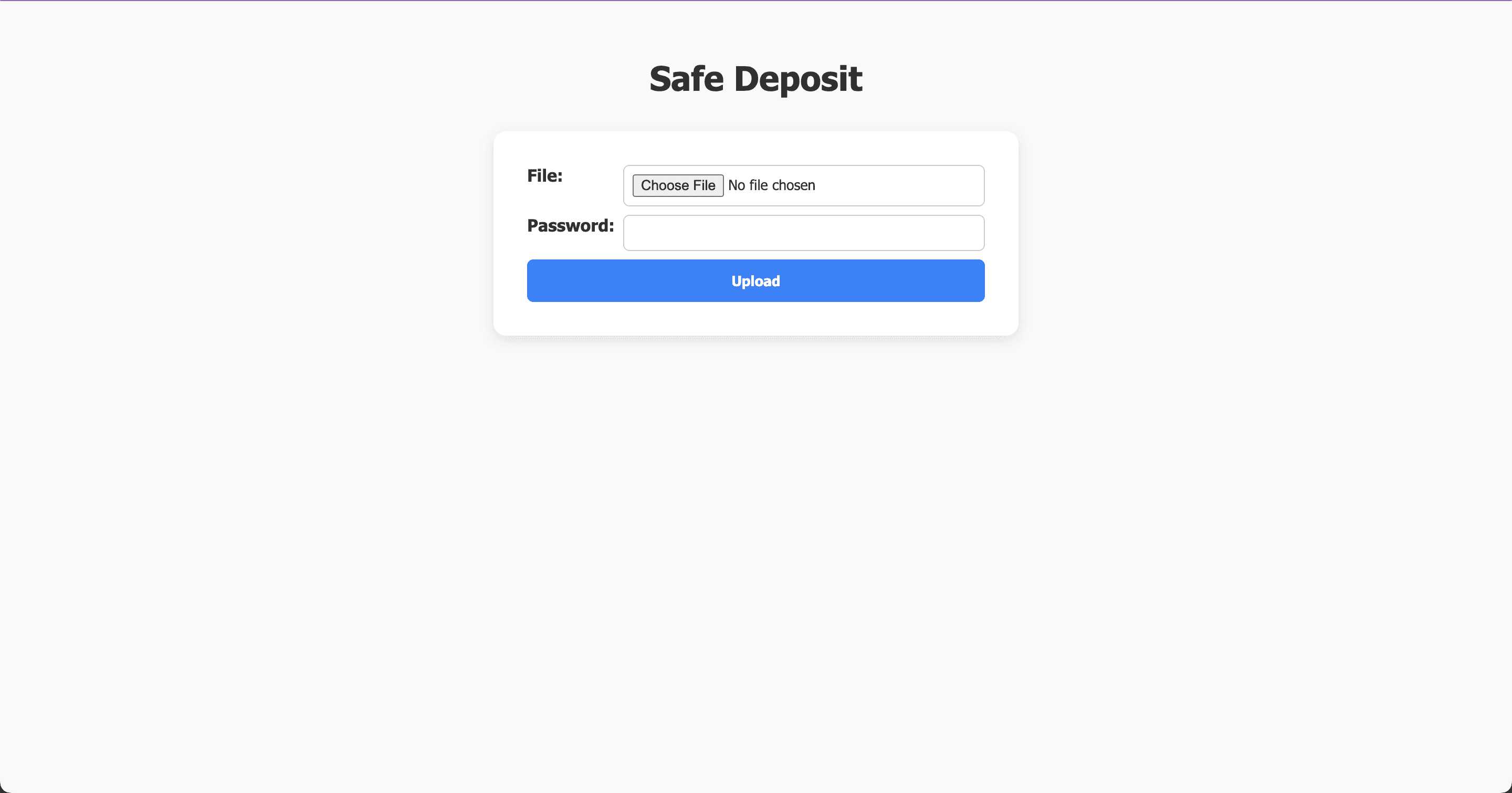 Safe Deposit